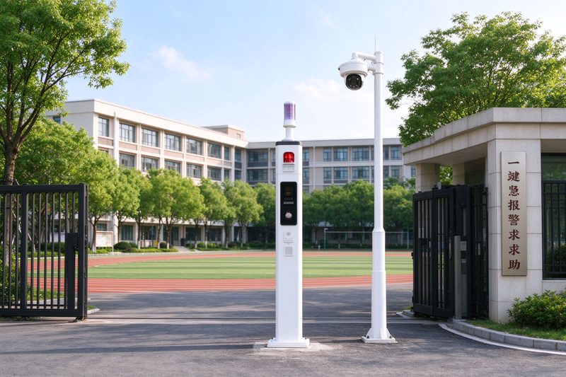 学校校园一键紧急报警应用现场